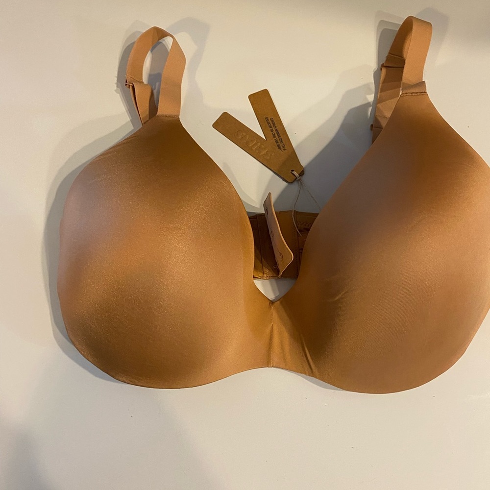 Skims wireless push up plunge bra ochre 38DDD
